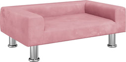 vidaXL - Hondenmand - 70x45x26,5 - cm - fluweel - roze