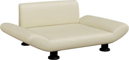 vidaXL - Hondenmand - 70x45x28 - cm - kunstleer - crèmekleurig