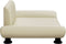 vidaXL - Hondenmand - 70x45x28 - cm - kunstleer - crèmekleurig