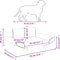 vidaXL - Hondenmand - 70x45x28 - cm - stof - donkergrijs
