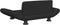 vidaXL - Hondenmand - 70x45x28 - cm - stof - zwart