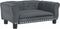 vidaXL - Hondenmand - 70x45x30 - cm - fluweel - donkergrijs