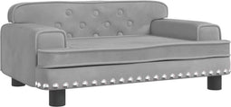 vidaXL - Hondenmand - 70x45x30 - cm - fluweel - lichtgrijs