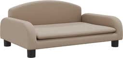 vidaXL - Hondenmand - 70x45x30 - cm - kunstleer - cappuccinokleurig