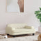 vidaXL - Hondenmand - 70x45x30 - cm - kunstleer - crèmekleurig
