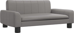 vidaXL - Hondenmand - 70x45x30 - cm - kunstleer - grijs