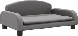 vidaXL - Hondenmand - 70x45x30 - cm - kunstleer - grijs