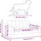 vidaXL - Hondenmand - 70x45x30 - cm - kunstleer - grijs