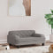 vidaXL - Hondenmand - 70x45x30 - cm - kunstleer - grijs