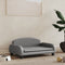 vidaXL - Hondenmand - 70x45x30 - cm - kunstleer - grijs
