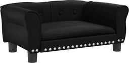 vidaXL - Hondenmand - 70x45x30 - cm - kunstleer - zwart