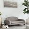 vidaXL - Hondenmand - 70x45x30 - cm - stof - taupe