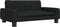 vidaXL - Hondenmand - 70x45x30 - cm - stof - zwart