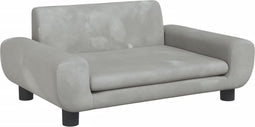 vidaXL - Hondenmand - 70x45x33 - cm - fluweel - lichtgrijs