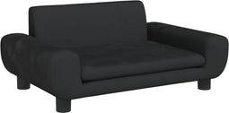 vidaXL - Hondenmand - 70x45x33 - cm - fluweel - zwart
