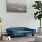 vidaXL - Hondenmand - 70x48x22 - cm - fluweel - blauw