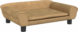 vidaXL - Hondenmand - 70x48x22 - cm - fluweel - bruin