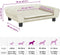 vidaXL - Hondenmand - 70x48x22 - cm - fluweel - crèmekleurig