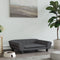 vidaXL - Hondenmand - 70x48x22 - cm - fluweel - donkergrijs