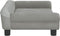 vidaXL - Hondenmand - 70x48x22 - cm - fluweel - lichtgrijs