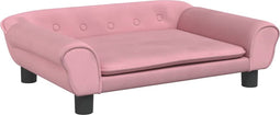 vidaXL - Hondenmand - 70x48x22 - cm - fluweel - roze