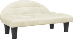vidaXL - Hondenmand - 70x52x30 - cm - fluweel - crèmekleurig