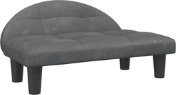vidaXL - Hondenmand - 70x52x30 - cm - fluweel - donkergrijs