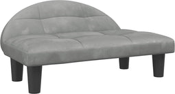 vidaXL - Hondenmand - 70x52x30 - cm - fluweel - lichtgrijs