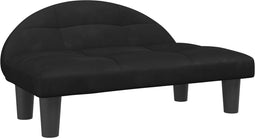 vidaXL - Hondenmand - 70x52x30 - cm - fluweel - zwart