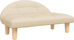 vidaXL - Hondenmand - 70x52x30 - cm - stof - crèmekleurig