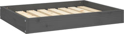 vidaXL - Hondenmand - 71,5x54x9 - cm - massief - grenenhout - grijs
