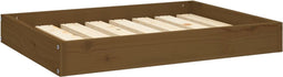 vidaXL - Hondenmand - 71,5x54x9 - cm - massief - grenenhout - honingbruin