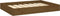 vidaXL - Hondenmand - 71,5x54x9 - cm - massief - grenenhout - honingbruin