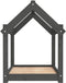 vidaXL - Hondenmand - 71x55x70 - cm - massief - grenenhout - grijs