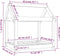 vidaXL - Hondenmand - 71x55x70 - cm - massief - grenenhout - honingbruin