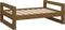 vidaXL - Hondenmand - 75,5x55,5x28 - cm - massief - grenenhout - honingbruin