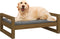 vidaXL - Hondenmand - 75,5x55,5x28 - cm - massief - grenenhout - honingbruin