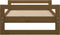 vidaXL - Hondenmand - 75,5x55,5x28 - cm - massief - grenenhout - honingbruin