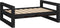 vidaXL - Hondenmand - 75,5x55,5x28 - cm - massief - grenenhout - zwart