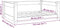 vidaXL - Hondenmand - 75,5x55,5x28 - cm - massief - grenenhout - zwart
