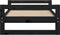 vidaXL - Hondenmand - 75,5x55,5x28 - cm - massief - grenenhout - zwart