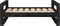 vidaXL - Hondenmand - 75,5x55,5x28 - cm - massief - grenenhout - zwart