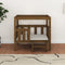 vidaXL - Hondenmand - 75,5x63,5x70 - cm - massief - grenenhout - honingbruin
