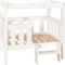vidaXL - Hondenmand - 75,5x63,5x70 - cm - massief - grenenhout - wit