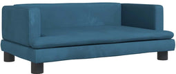 vidaXL - Hondenmand - 80x45x30 - cm - fluweel - blauw