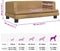 vidaXL - Hondenmand - 80x45x30 - cm - fluweel - bruin