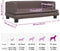 vidaXL - Hondenmand - 80x45x30 - cm - kunstleer - bruin