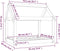 vidaXL - Hondenmand - 81x60x70 - cm - massief - grenenhout - grijs