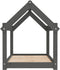 vidaXL - Hondenmand - 81x60x70 - cm - massief - grenenhout - grijs