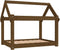 vidaXL - Hondenmand - 81x60x70 - cm - massief - grenenhout - honingbruin